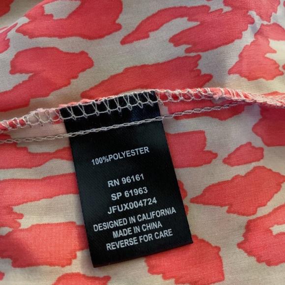 BeBop Animal Print Leopard Cheetah Dress Orange Tan - Picture 6 of 7